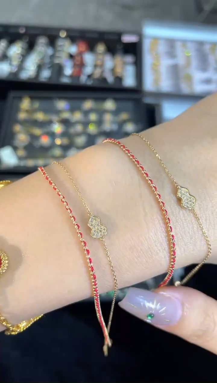 18K金镶嵌手绳钻石多样性发一   YT