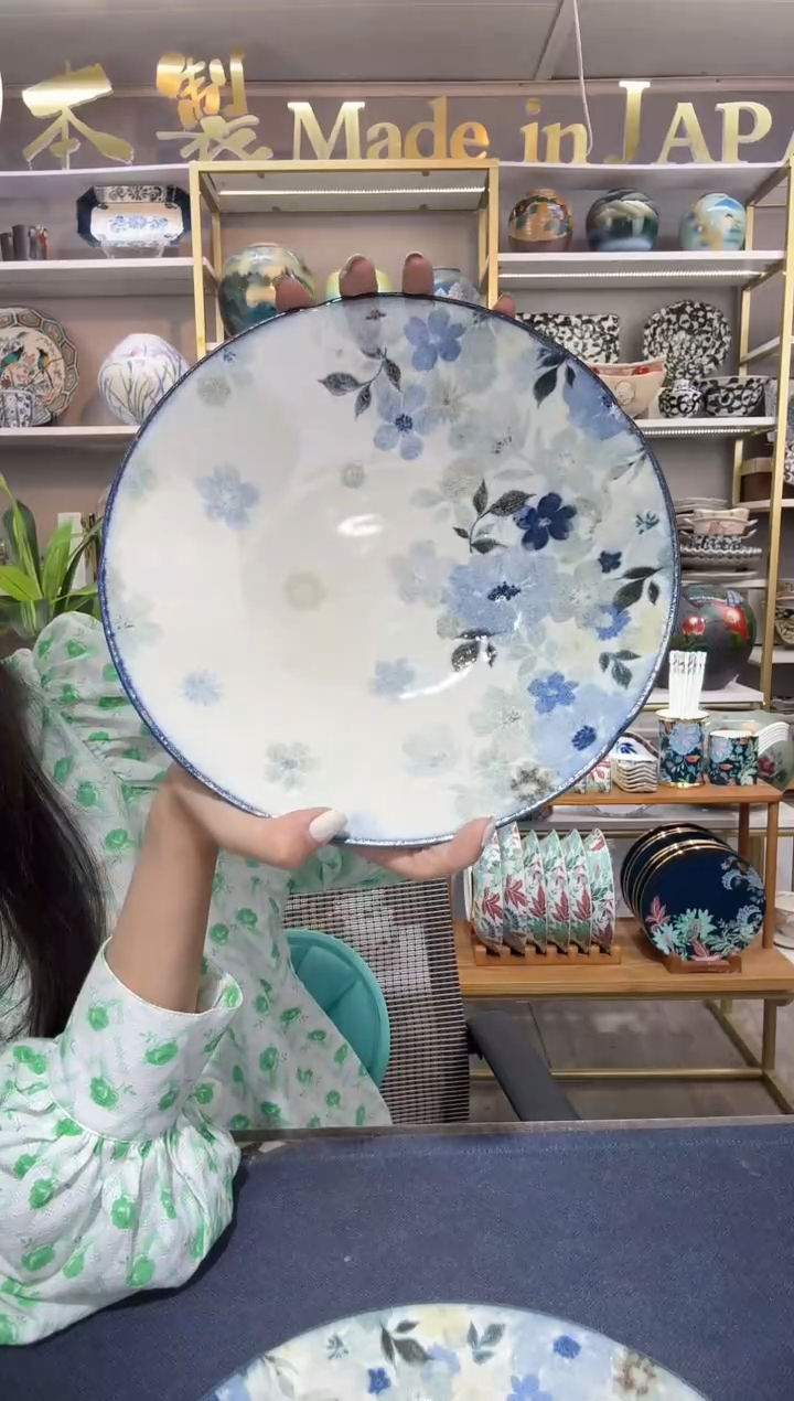 陶瓷悠游花深盘24.7cm一支