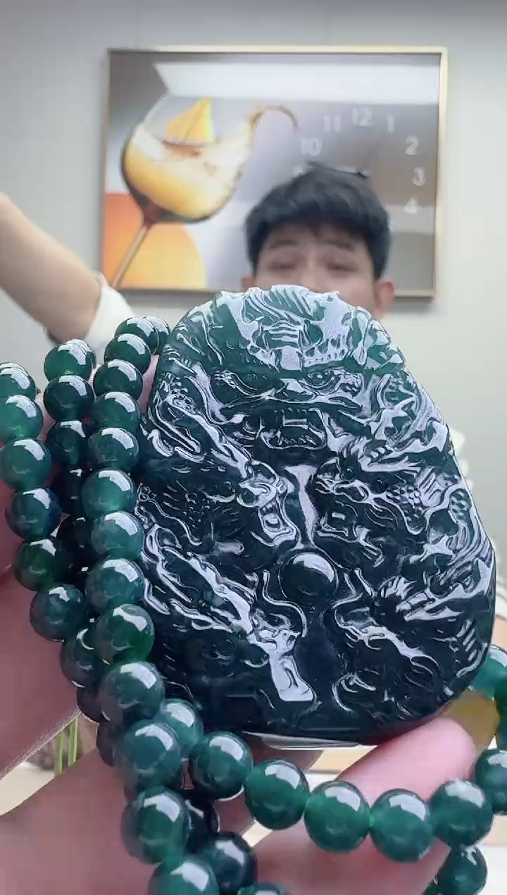 颈饰未镶嵌翡翠天然A货翡翠 多样性随机发其一
