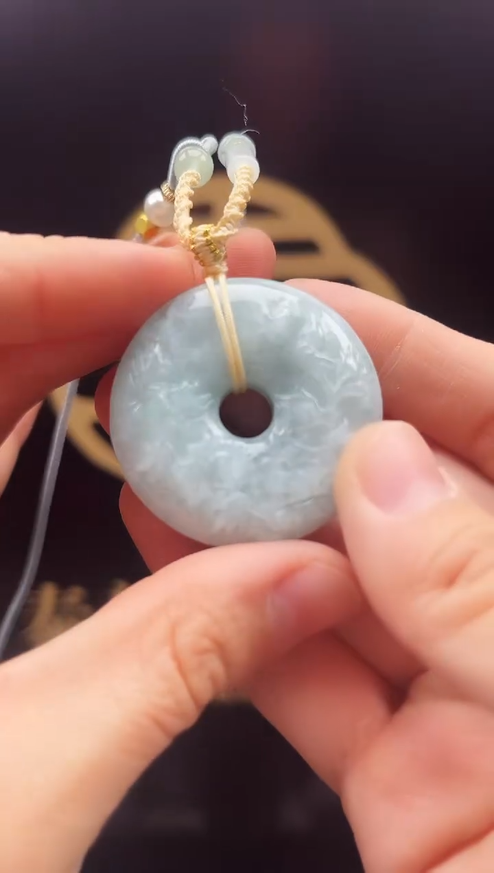【闪购商品】翡翠颈饰未镶嵌缅甸翡翠平安扣