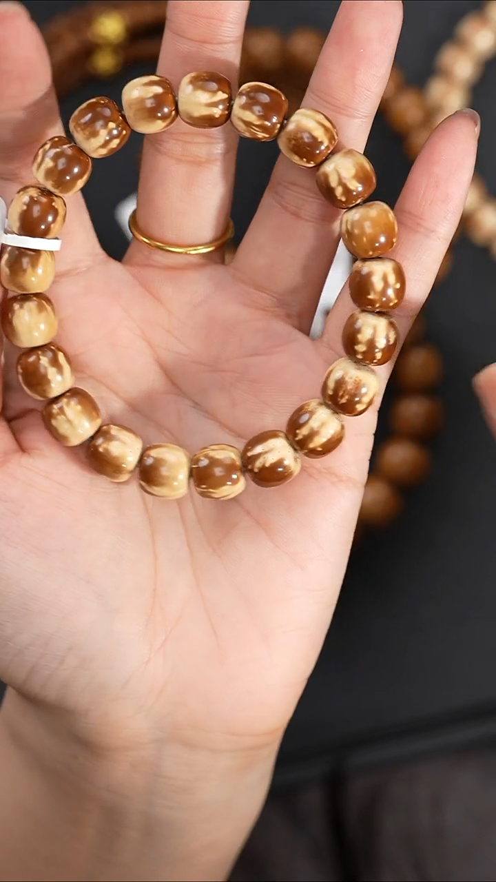 手串紫金鼠10.9mm0755花皮实心鼠