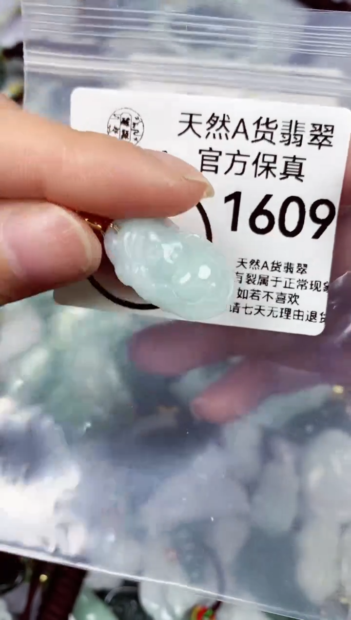 【闪购商品】翡翠颈饰未镶嵌天然A货翡翠1609