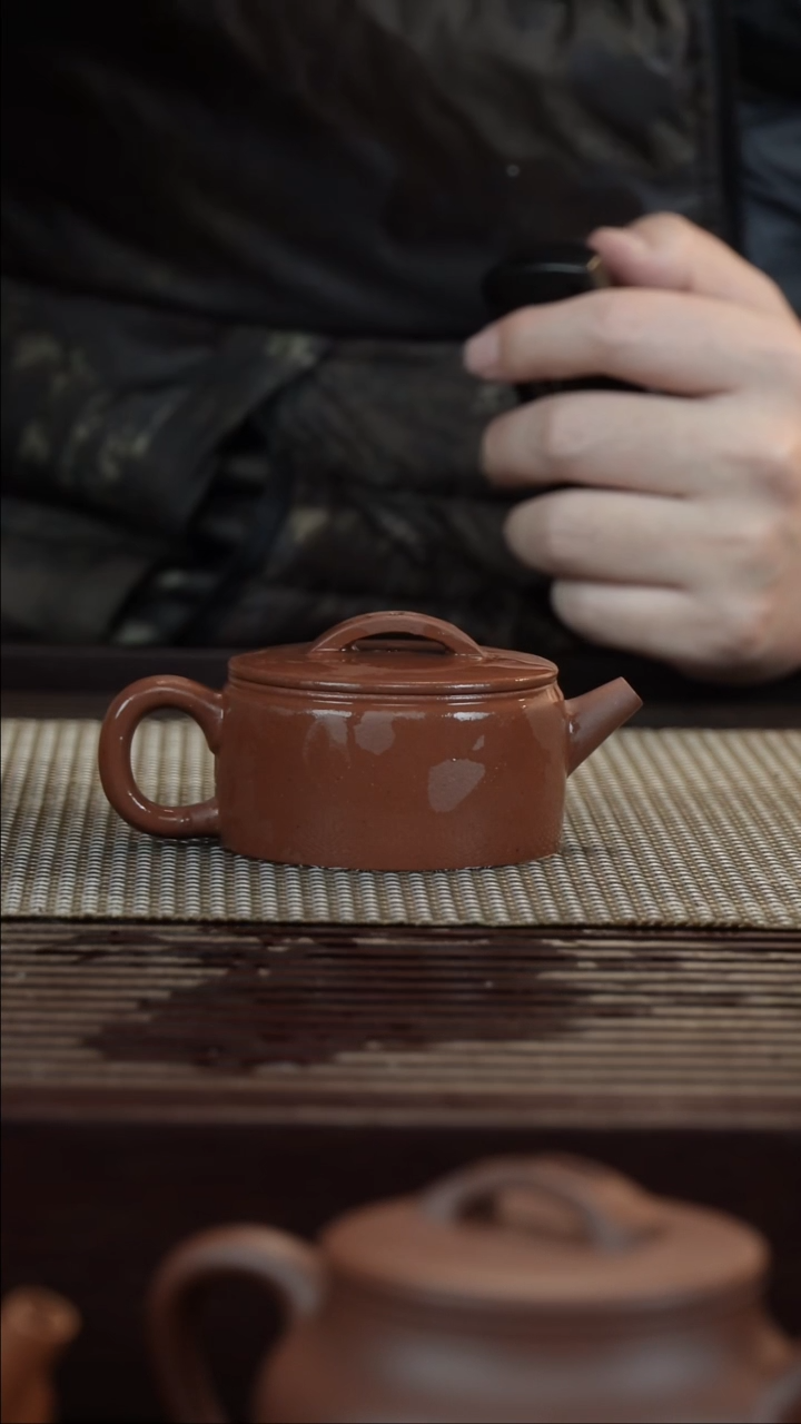 【闪购商品】紫砂茶壶紫泥传统汉瓦100CC