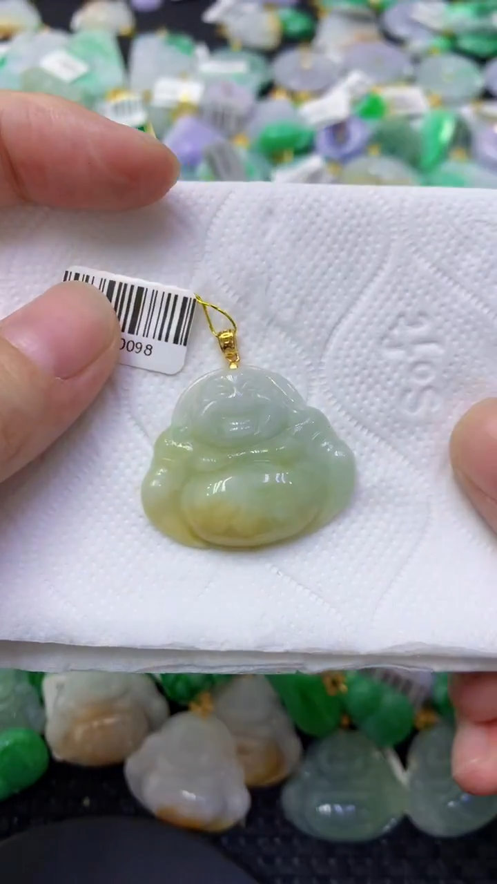 颈饰未镶嵌翡翠天然缅甸翡翠A货