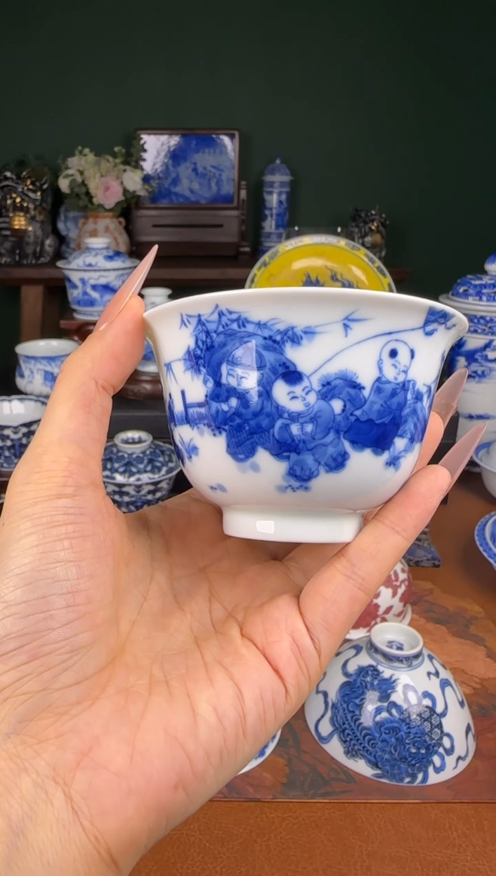 杯福利。童子。    撇口杯