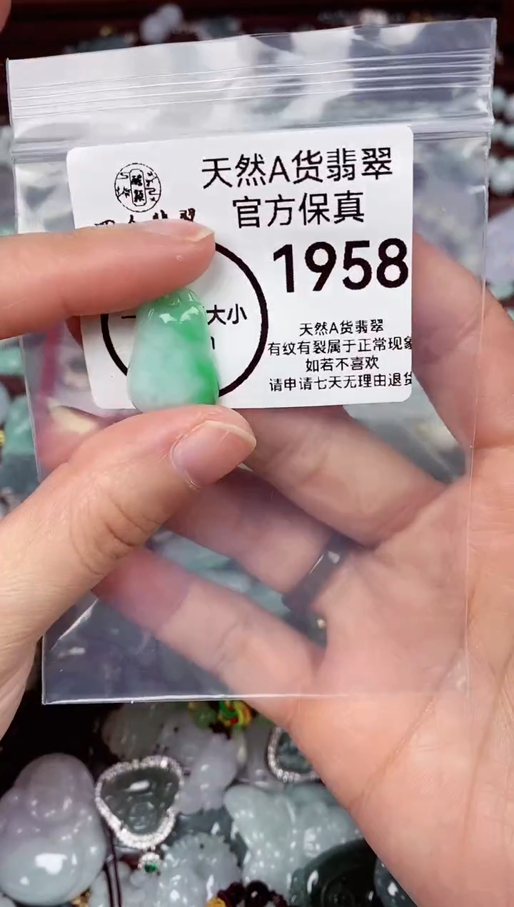 【闪购商品】翡翠颈饰未镶嵌天然A货翡翠1958