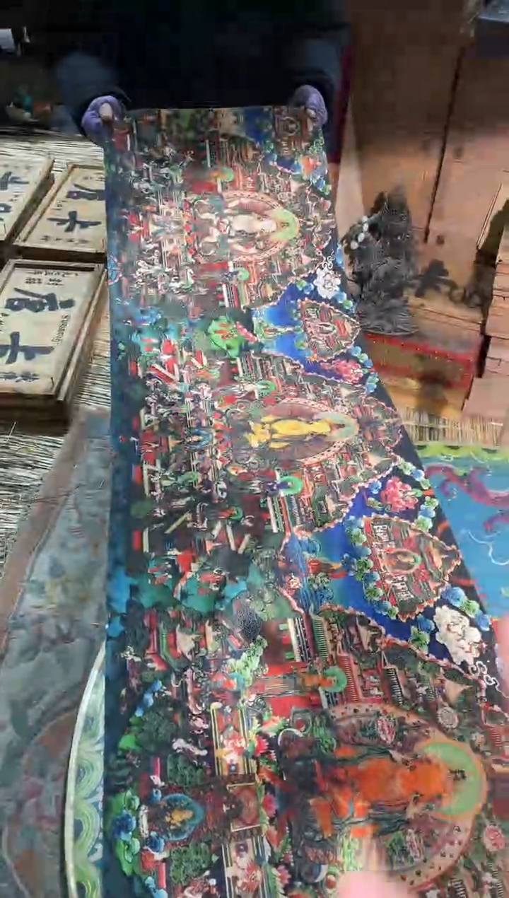 卷轴画天天的唐卡tk160