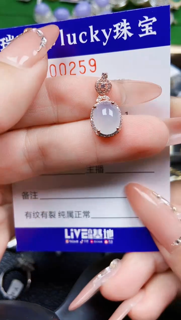 【闪购商品】翡翠颈饰银S925镶嵌0259