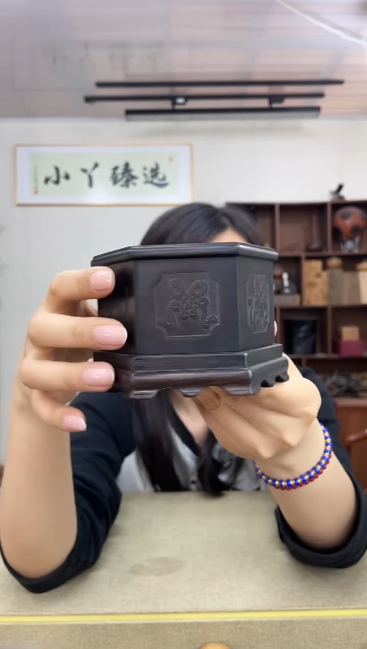 143紫光檀香盒木木木木