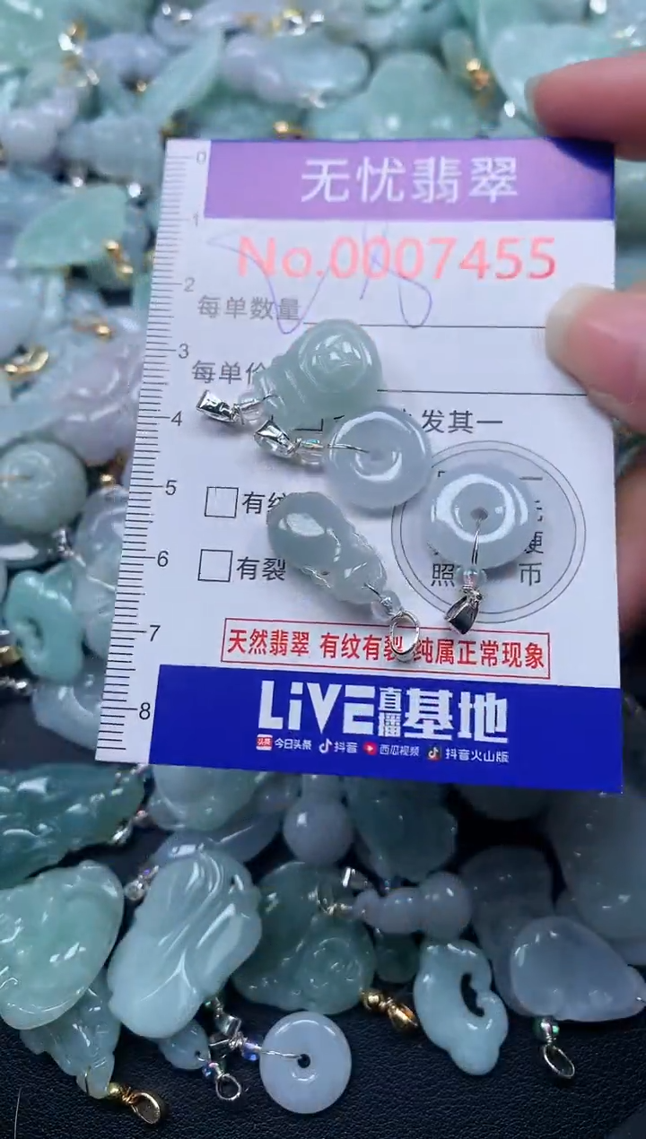 颈饰未镶嵌翡翠7455