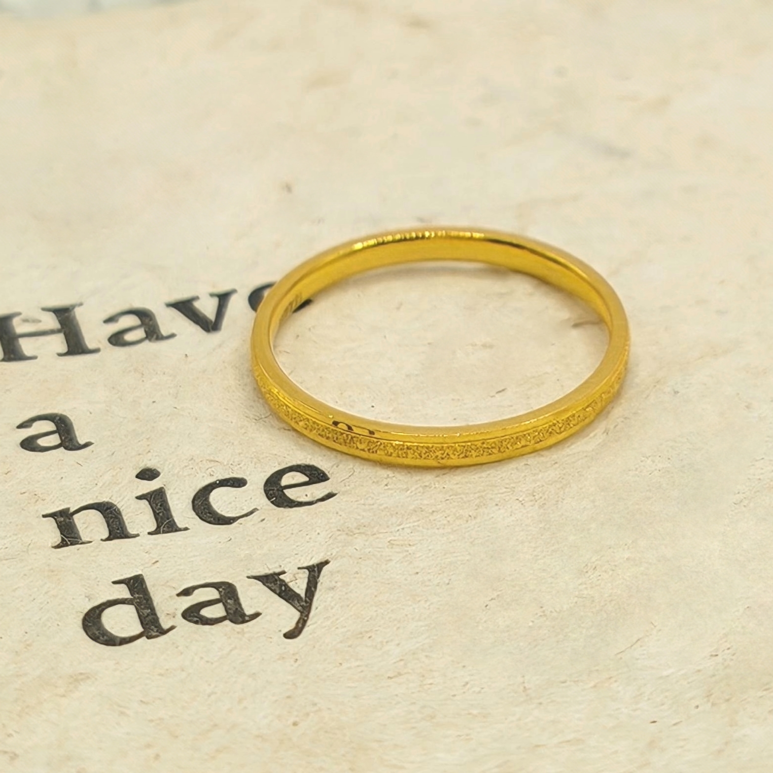 【小北质检专属】足金三生三世戒指 1203 A1