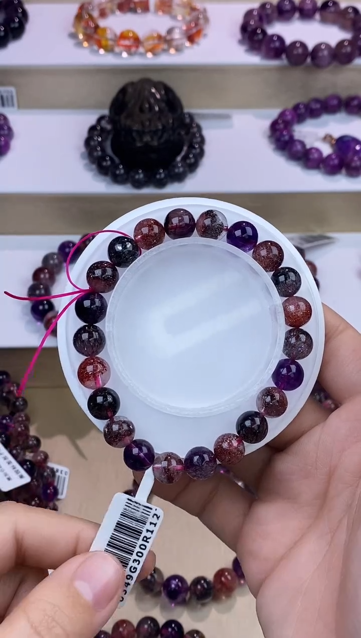 【闪购商品】水晶手链未镶嵌黑加仑超七10m+