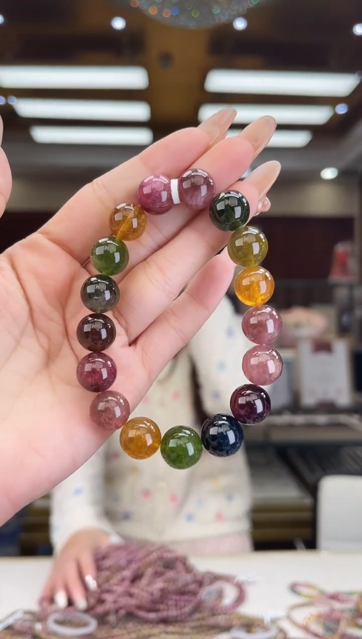 【闪购商品】碧玺/未镶嵌12mm+碧玺单圈多样性发货33