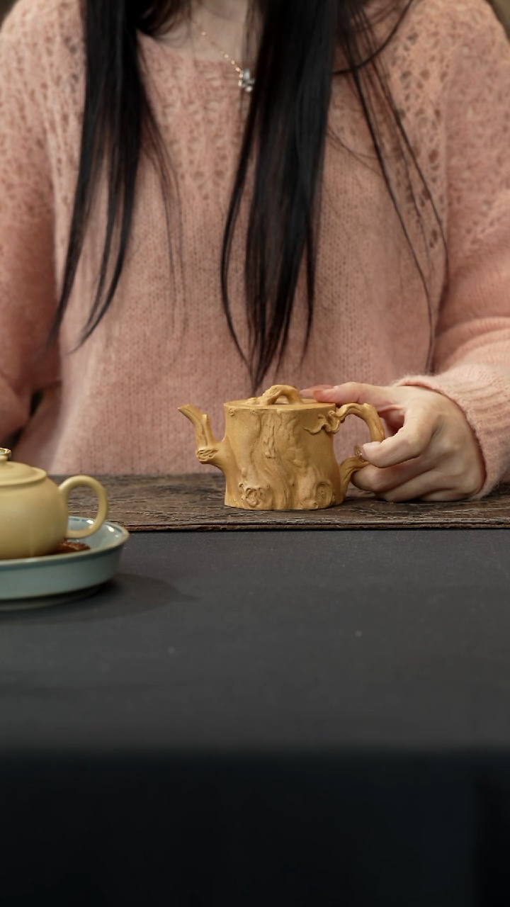 【闪购商品】紫砂茶壶黄金段树桩壶
