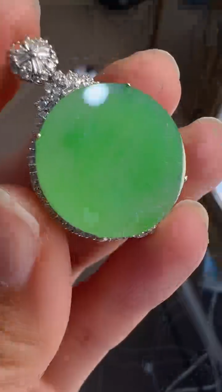 【闪购商品】翡翠吊坠(不含链)18K金镶嵌多样性团购发一件