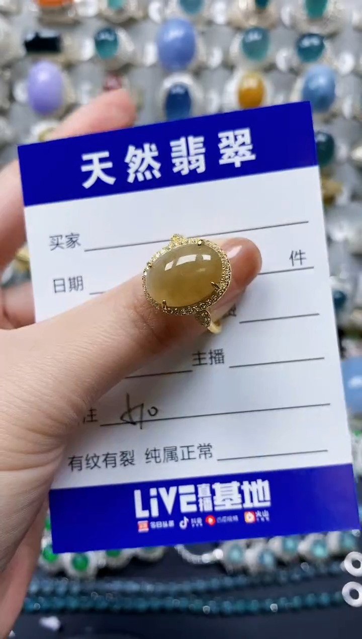 【闪购商品】翡翠戒指银S925镶嵌0510