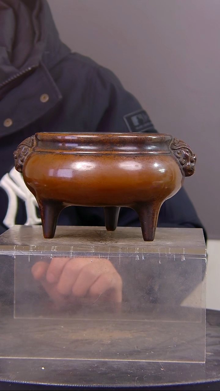 我**我山水铜缘香炉结缘1111    