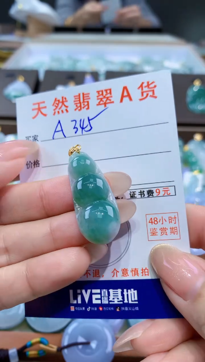 颈饰未镶嵌翡翠天然缅甸翡翠A货挂件 