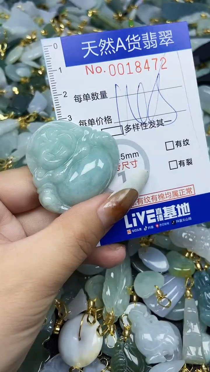 【闪购商品】翡翠颈饰未镶嵌天然A货翡翠