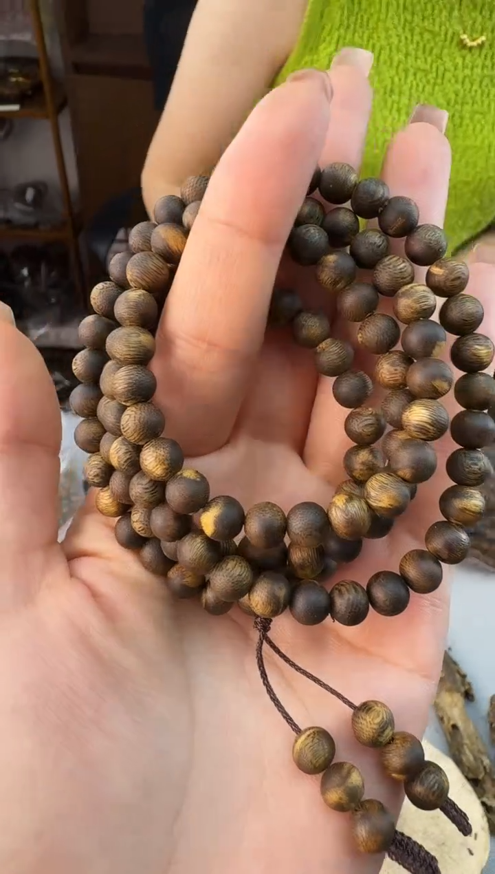 手串沉香0720沉浮虫漏圆珠多圈多样性发一