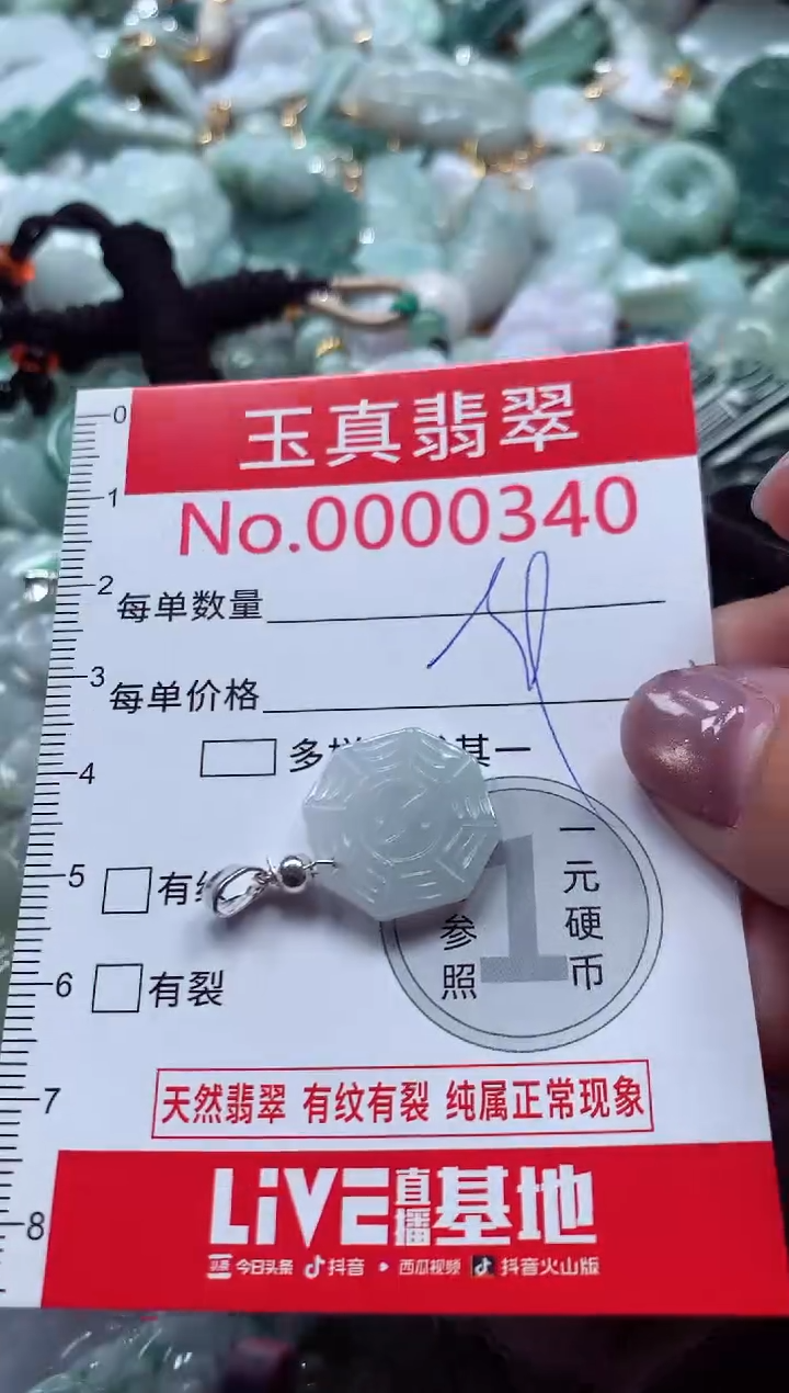 吊坠(不含链)未镶嵌翡翠0340