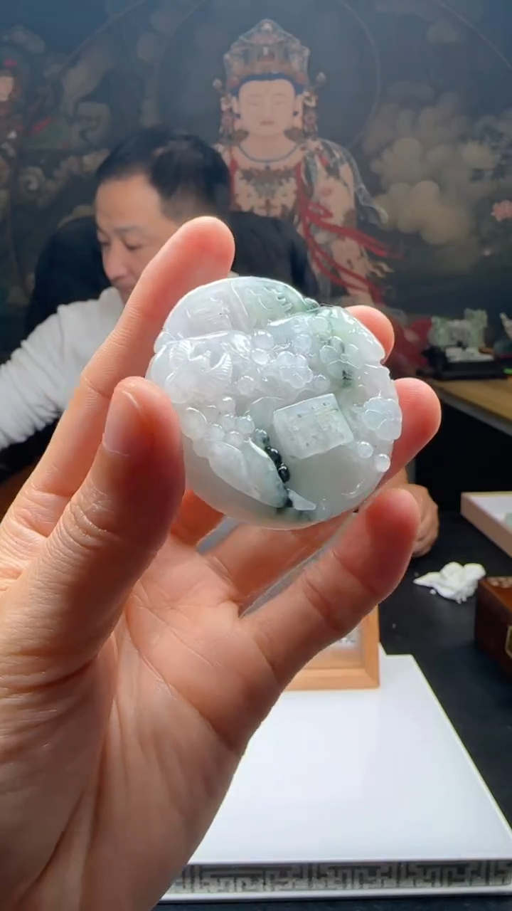 【闪购商品】定制翡翠未镶嵌L-@@QJSX12282