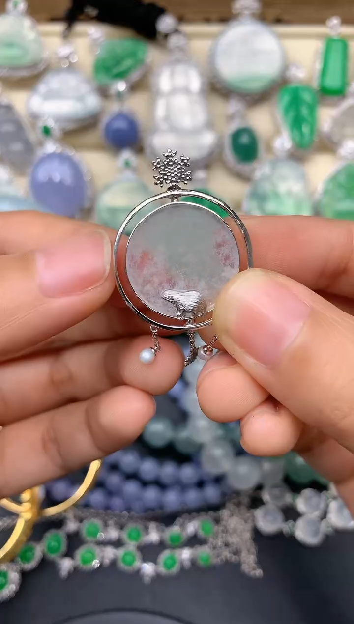 【闪购商品】翡翠颈饰18K金镶嵌215-中国好珍宝