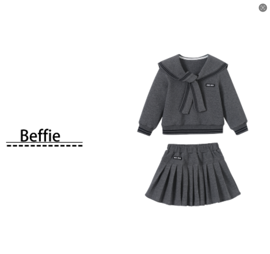 【XH】编码138女童卫衣加绒款套装2025秋季新款YMR3ZZ192