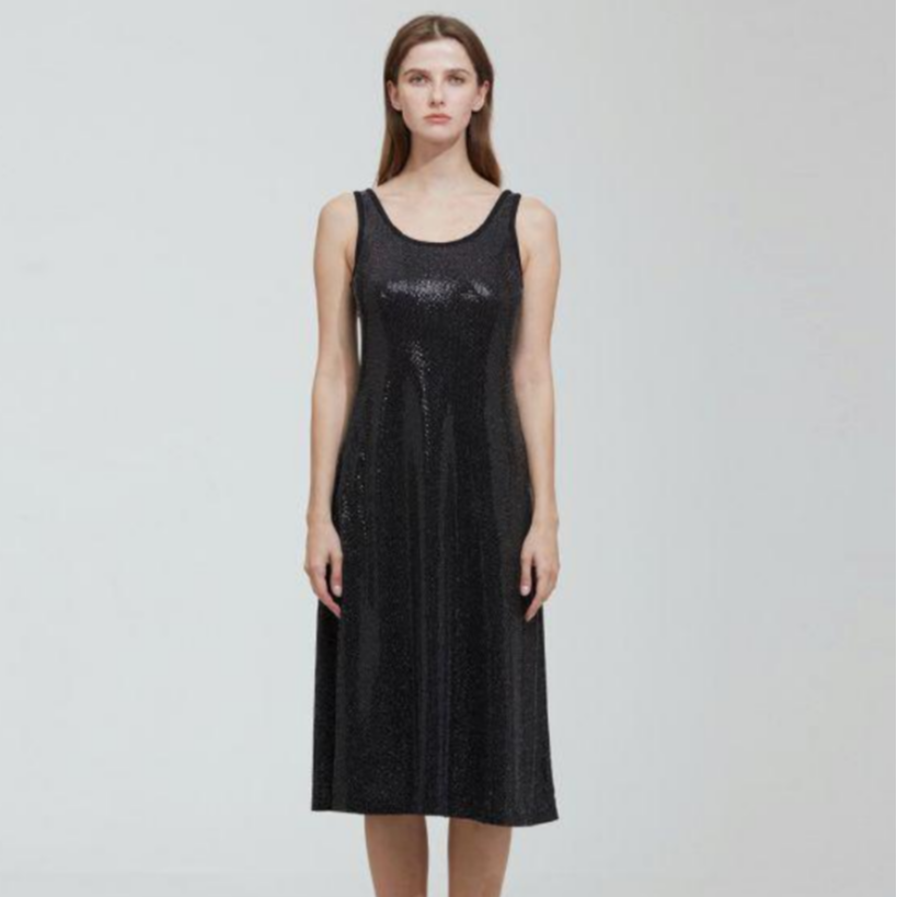 孤品折扣/珠片面料背心长裙A34