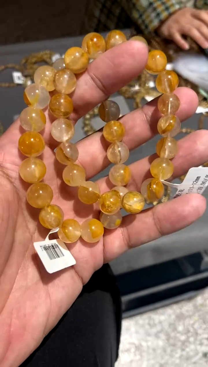【闪购商品】水晶328-未镶嵌黄娇花12mm 多样性发其一