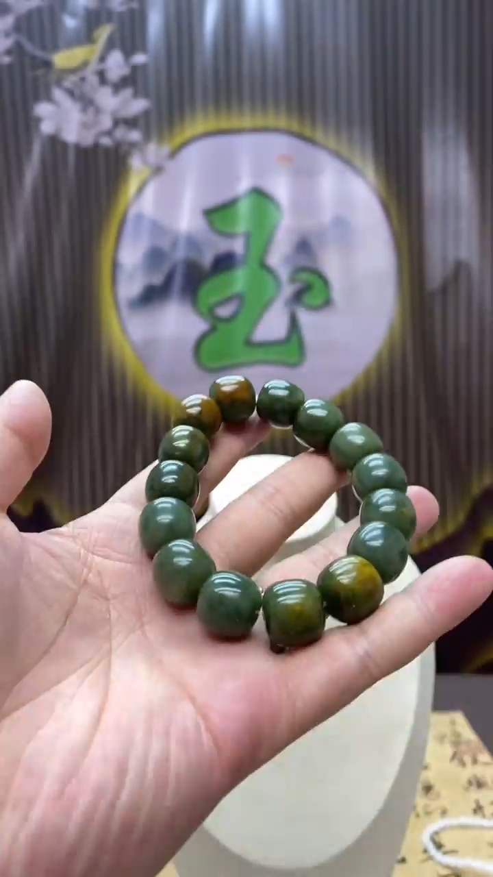 【闪购商品】岫岩河磨玉（透闪石质玉）手串未镶嵌手串