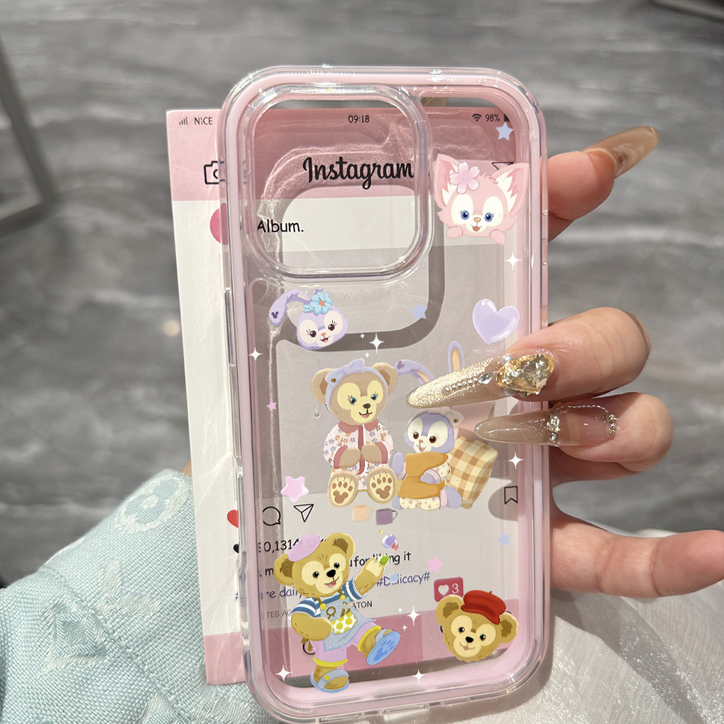 达菲熊插画星黛露适用iphone17/16promax苹果手机壳15pro防摔14女