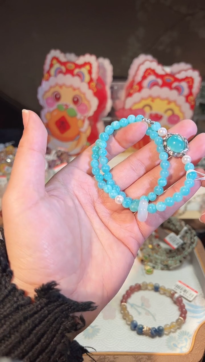 【闪购商品】天河石手链未镶嵌Q906手串