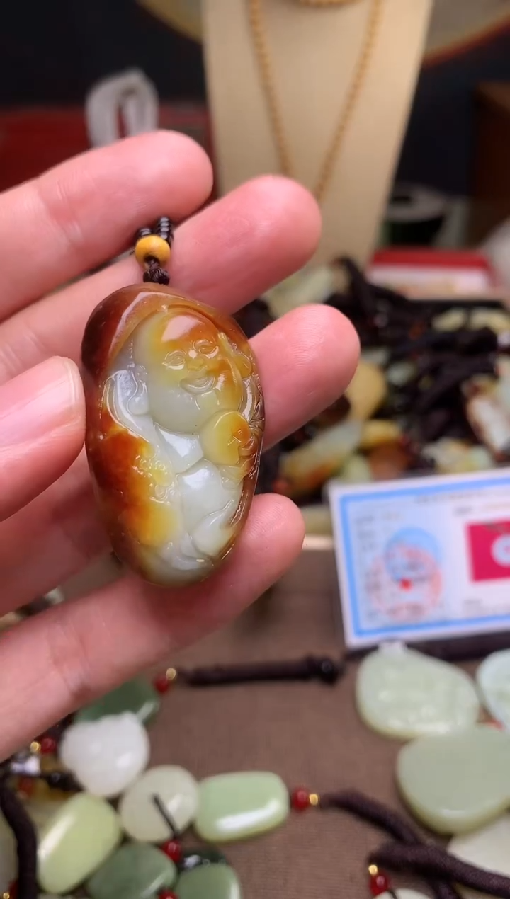 颈饰未镶嵌和田玉新疆料青海料清水和田玉吊坠