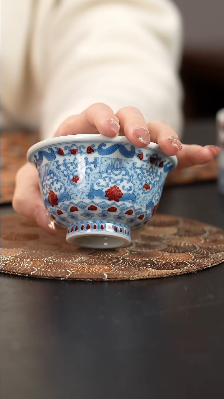 【闪购商品】杯屹朴堂釉里红敦煌