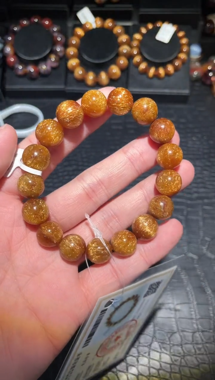 【闪购商品】水晶手链未镶嵌单圈发晶A12（多样性发其一）