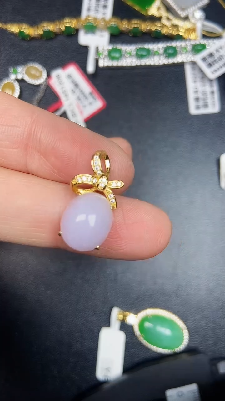 银S925镶嵌戒指翡翠3690