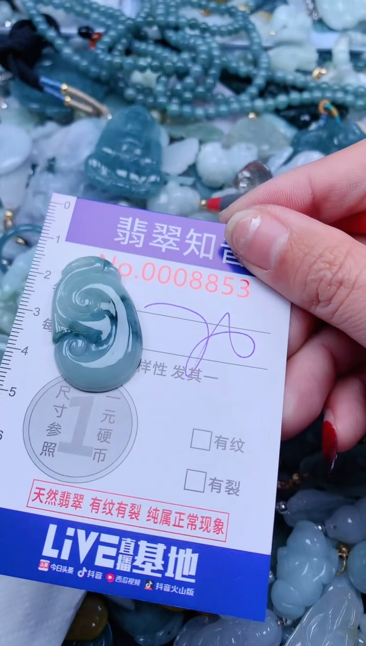 【闪购商品】翡翠吊坠(不含链)未镶嵌8853