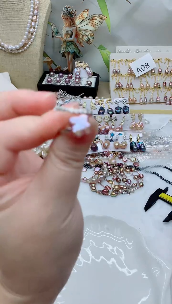 未镶嵌耳饰淡水珍珠多样性发其一【非无瑕】