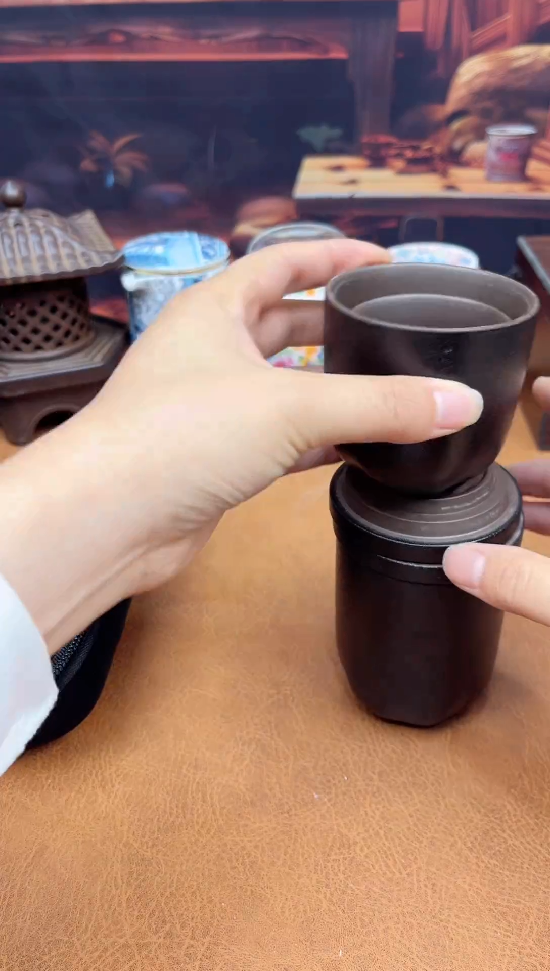 【闪购商品】陶瓷茶具摆件茶叶罐