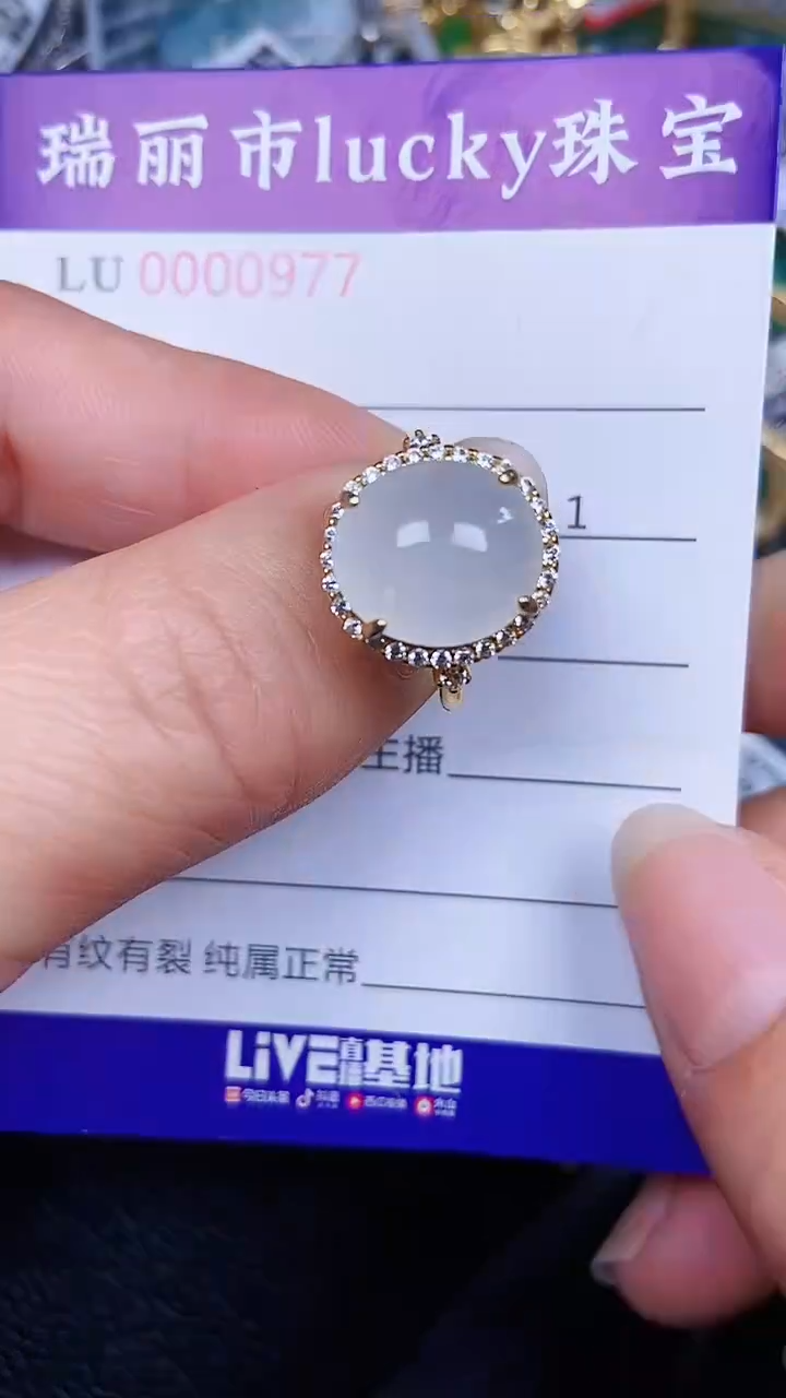 颈饰银S925镶嵌翡翠0977