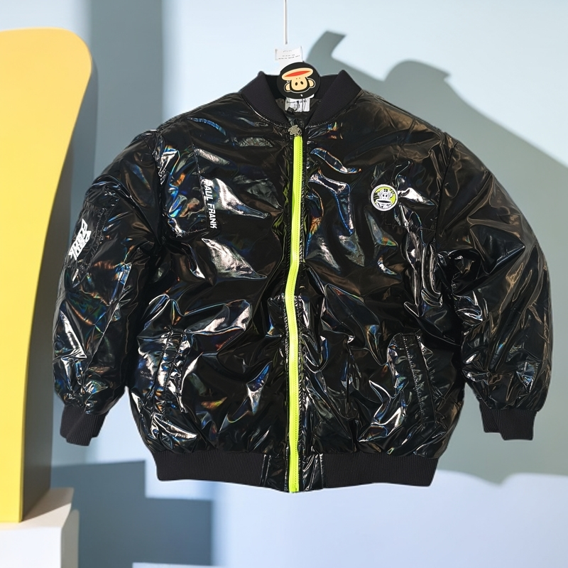 paul frank/大嘴猴501-600号扣号儿童棉服短款印花冬季