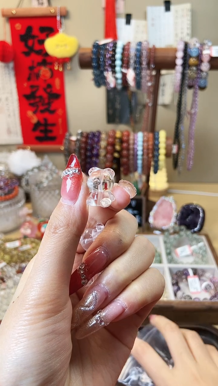 【闪购商品】水晶手链未镶嵌c06白水晶小熊