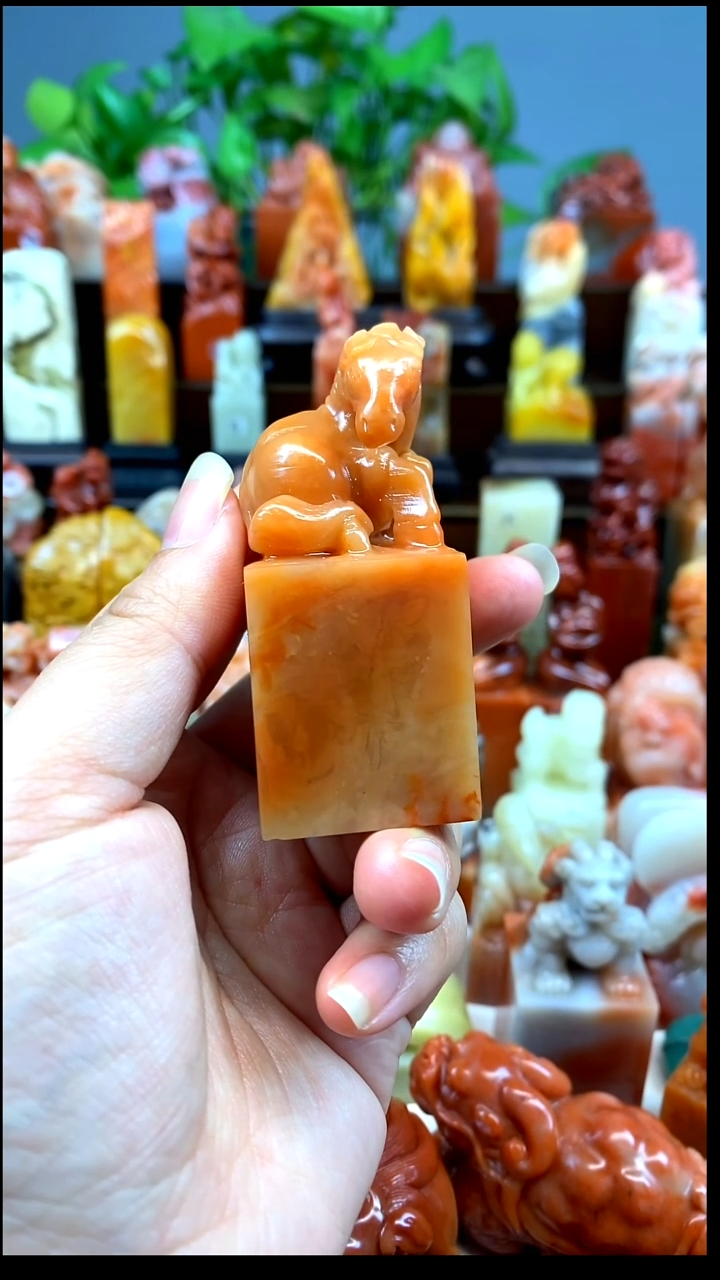 寿山石印石马印章