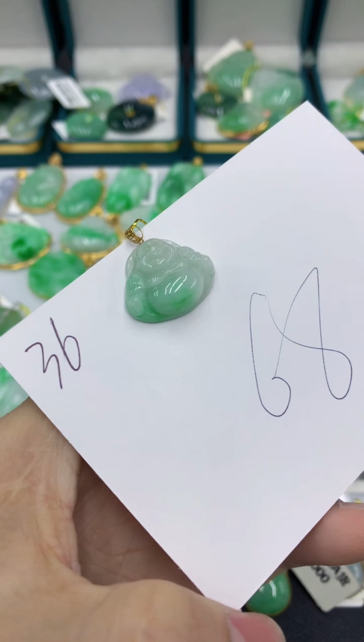 【闪购商品】翡翠颈饰18K金镶嵌号链接11111