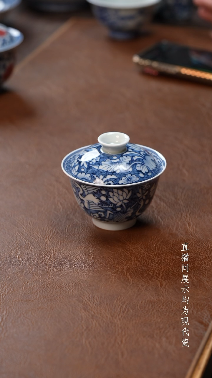 茶器茶器一鹭盖碗