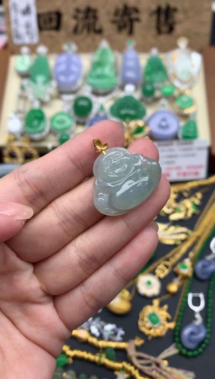 【闪购商品】翡翠颈饰18K金镶嵌138-中国好珍宝