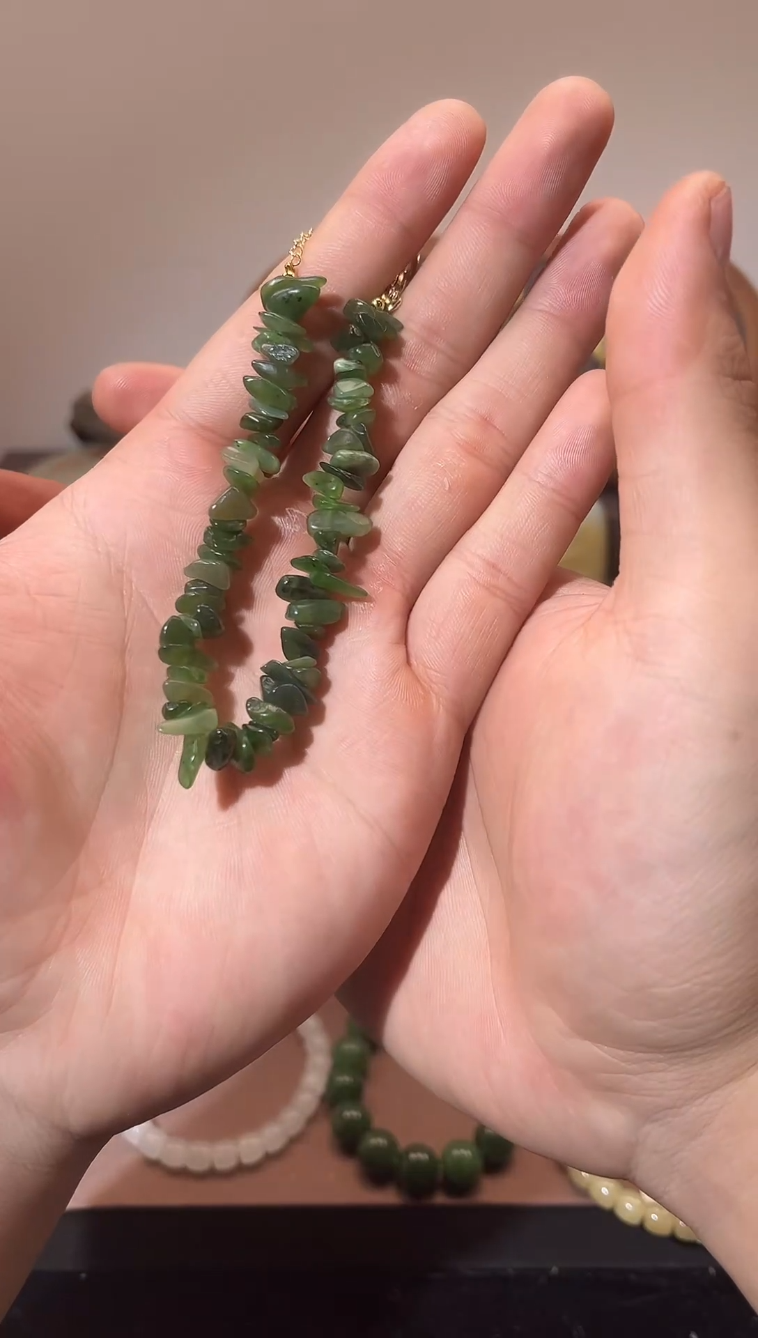 未镶嵌和田玉挂件随形手串