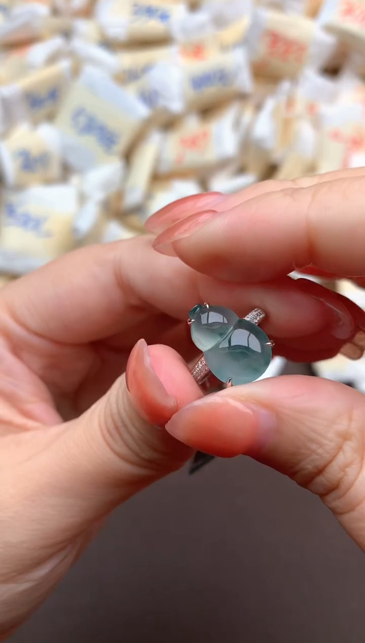 【闪购商品】翡翠戒指18K金镶嵌   一  