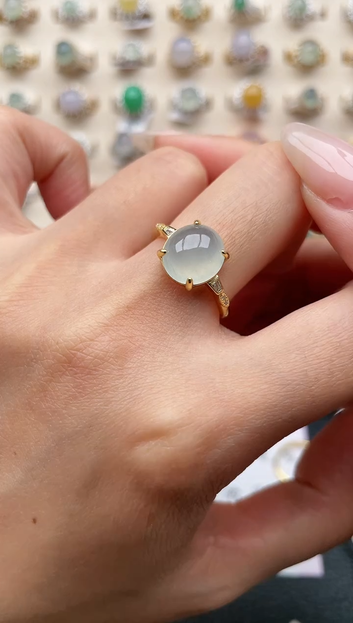 【闪购商品】翡翠戒指银S925镶嵌1111